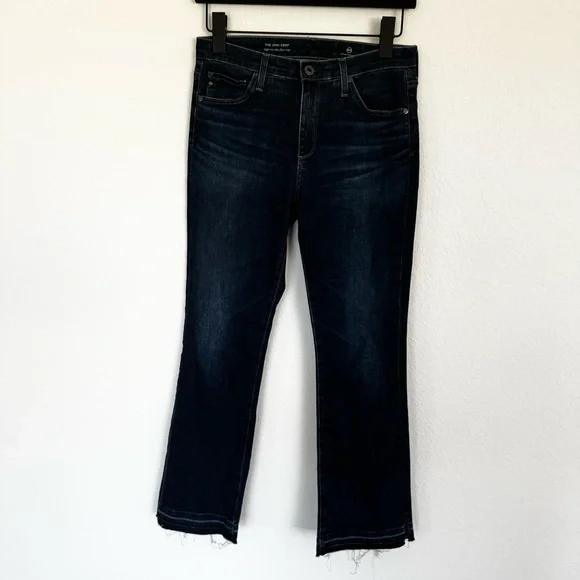 AG Jeans The Jodi Crop High Rise Slim Flare Crop Size 26 Adriano Goldschmied - Picture 4 of 7